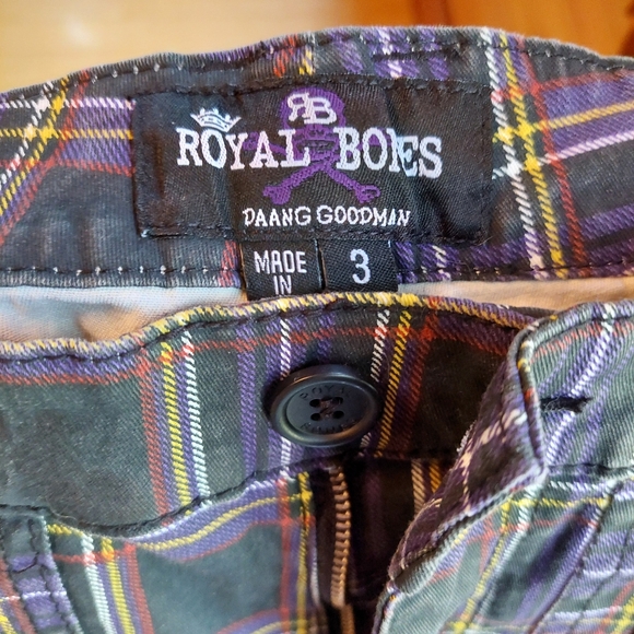 Purple plaid Tripp nyc royal bones skinny pants - Picture 9 of 10